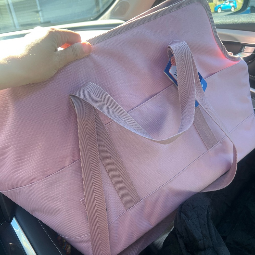Pink pet carrier Tote Bag